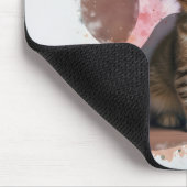 Tabby Kitten in Aquarellfarben Print Mousepad (Ecke)