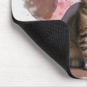 Tabby Kitten in Pawprint Mousepad (Ecke)