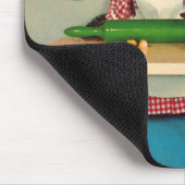 Tabby Kitten Koch und Tabby Kitten Assistentin Mousepad (Ecke)