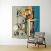 Tabby Kitten Koch und Tabby Kitten Assistentin Wandteppich (Beispiel)