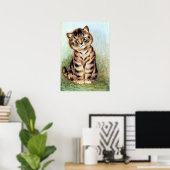 Tabby Kitten, Louis Wain Poster (Heimbüro)