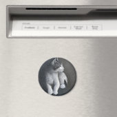 Tabby Kitten Magnet (In Situ (Geschirrspüler))