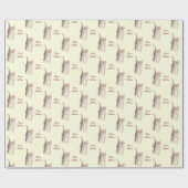 Tabby Kitten mit anpassbarem Papier für Textverarb Geschenkpapier (Flach)