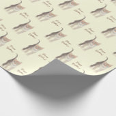 Tabby Kitten mit anpassbarem Papier für Textverarb Geschenkpapier (Ecke)