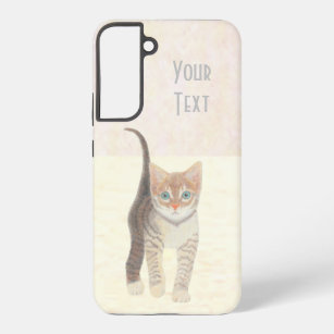 Tabby Kitten mit Text Samsung Galaxy Hülle