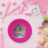 Tabby Kitten Paper Plate Pappteller (Party)