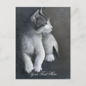 Tabby Kitten Postkarte (Vorderseite)