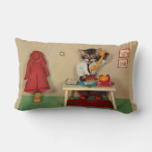 Tabby Kitten Sekretärin Lendenkissen (Rückseite)