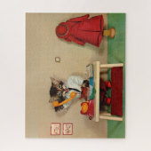 Tabby Kitten Sekretärin Puzzle (Vertikal)