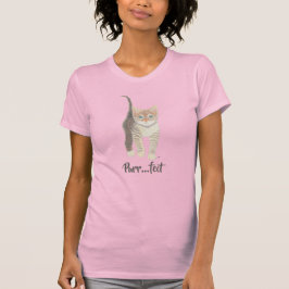 Tabby Kitten Women's Pink T-Shirt