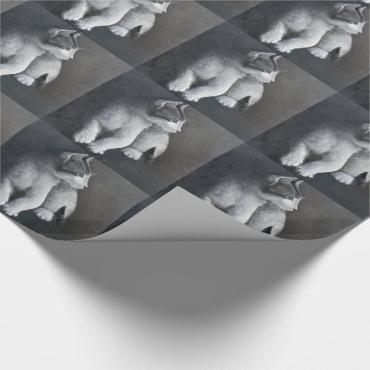 Tabby Kitten Wrapping Paper Geschenkpapier (Ecke)