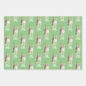 Tabby Kitten Wrapping Paper Sheets Personalize Geschenkpapier Set (Vorderseite 3)
