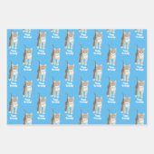 Tabby Kitten Wrapping Paper Sheets Personalize Geschenkpapier Set (Vorderseite)