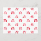 Tabby Kitty Cats Valentine-Klassenkarte Postkarte (Rückseite)