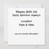 Tabby Kitty in Hütte Nah-Up Foto Einladung (Rückseite)