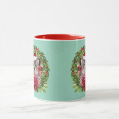 Tabby-Kranz-Weihnachten Tasse (Zentrum)