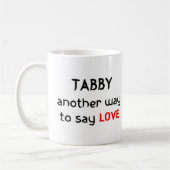 Tabby Liebe Kaffee Tasse (Links)
