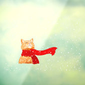 Tabby Lieben Snow Fensteraufkleber (Blatt 3)