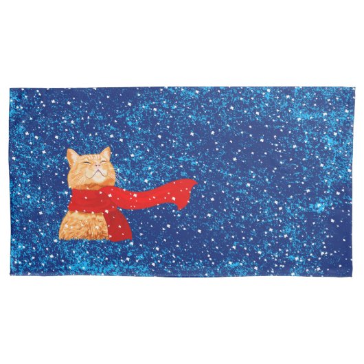 Tabby Lieben Snow Kissenbezug (Vorderseite-Links)