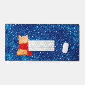 Tabby Lieben Snow Schreibtischunterlage (Tastatur & Maus)