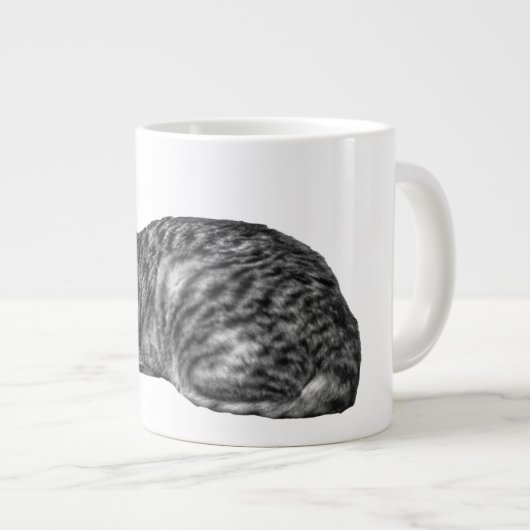 Tabby Loaf, weiche Textur Jumbo-Tasse (Vorderseite Rechts)