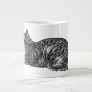 Tabby Loaf, weiche Textur Jumbo-Tasse