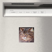 Tabby Maine Coon Cat Lover & Poem Magnet (In Situ (Geschirrspüler))