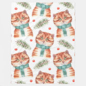 TABBY MIT FERIENSKARTEN FLEECEDECKE (Vorderseite)