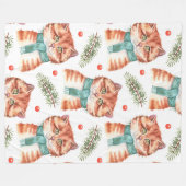 TABBY MIT FERIENSKARTEN FLEECEDECKE (Vorderseite (Horizontal))