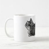 Tabby mit Paws Tucked Kaffeetasse (Links)