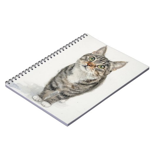 Tabby Muse Spiral Notebook Notizblock (Linke Seite)