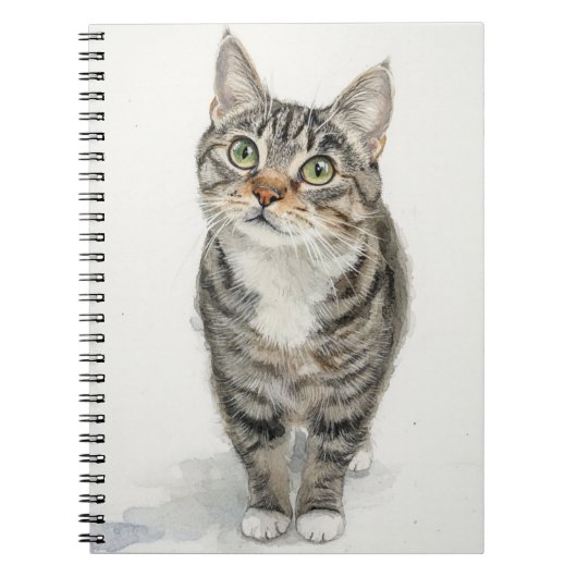 Tabby Muse Spiral Notebook Notizblock (Vorderseite)