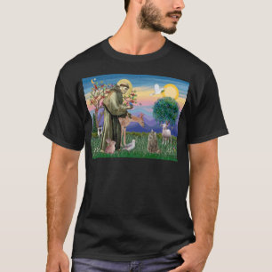Tabby Norwegische Waldkatze - St. Franziskus T-Shirt