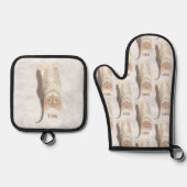 Tabby Ofenhandschuh & Topflappen-Set (Vorderseite)