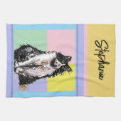 Tabby Pastell Katzen Frauen Pastellfarben Geschirrtuch (Horizontal)