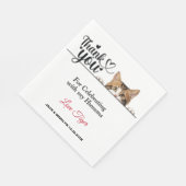 Tabby Peeking Cat Paper Napkins Serviette (Ecke)