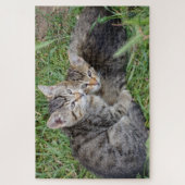 Tabby Sisters Jigsaw Puzzle (Vertikal)