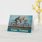 Tabby Tandem Karte (Gelbe Blume)