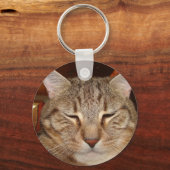 Tabby Tiger Cat Schlüsselanhänger (Vorderseite)