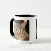 Tabby Tiger Cat Tasse (Vorderseite Links)