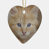 Tabby Tomcat Kitten Keramik Ornament (Links)