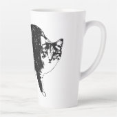 Tabby Under Holiday Lights Milchtasse (Rechts)