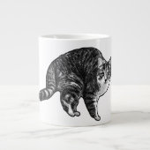 Tabby Under Snowlight Glow Jumbo-Tasse (Vorderseite)