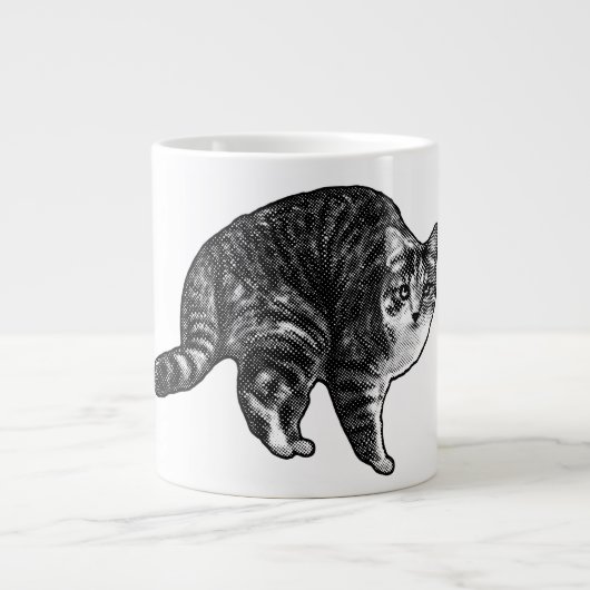 Tabby Under Snowlight Glow Jumbo-Tasse (Vorderseite)