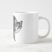 Tabby Under Snowlight Glow Jumbo-Tasse (Rechts)
