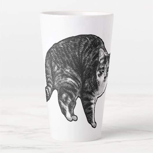 Tabby Under Snowlight Glow Milchtasse (Vorderseite)