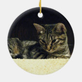 Tabby-Verzierung Keramik Ornament (Hinten)