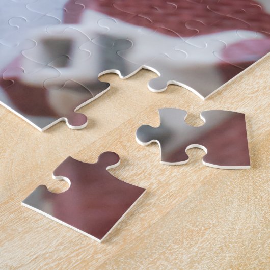 Tabby-Weihnachtskatzenpuzzle Puzzle (Seite)