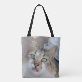 Tabby White Cat Tote Bag Tasche (Rückseite)