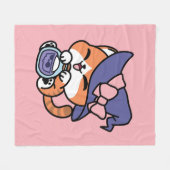 Tabby Witch Brew – Cute Halloween Cat Design Fleecedecke (Vorderseite (Horizontal))